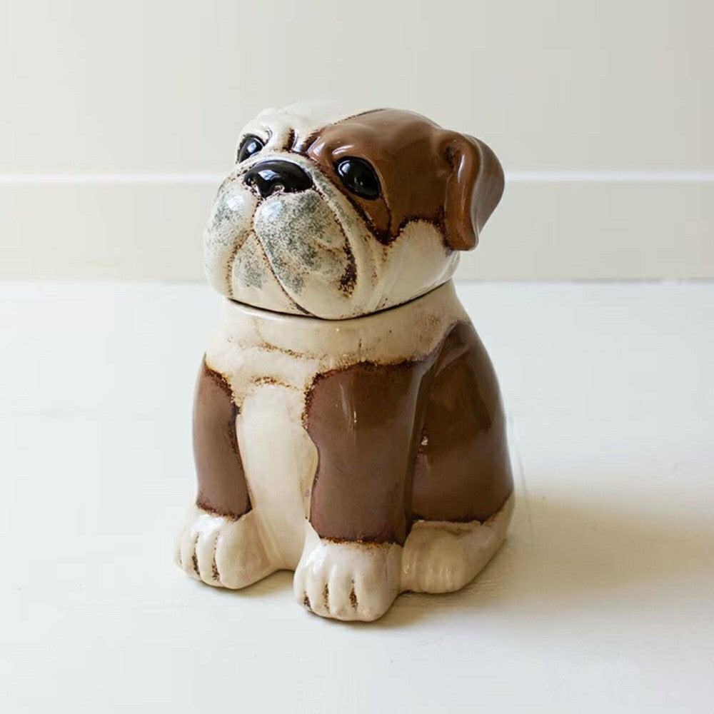 Plow & Hearth Bull Dog Ceramic Canister
