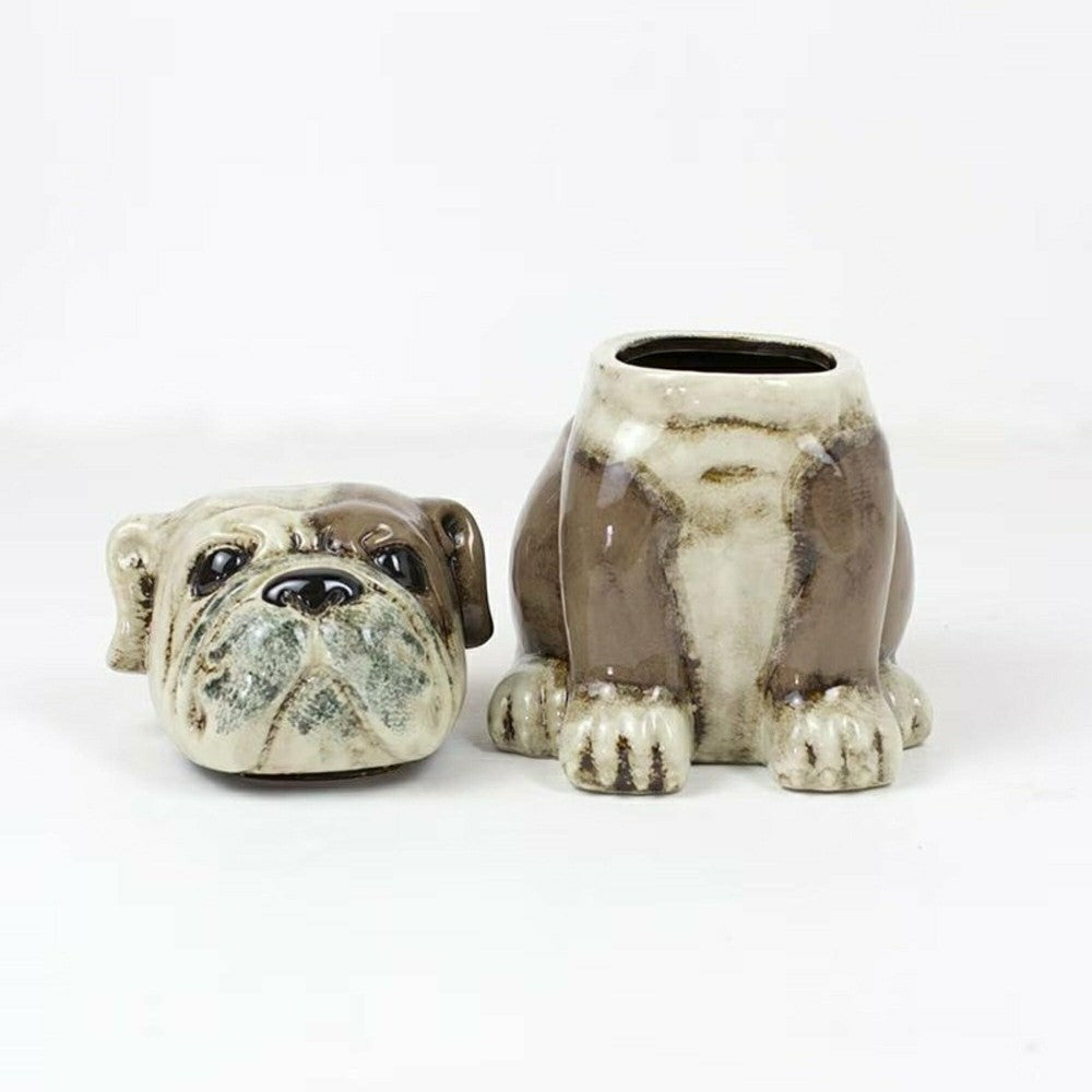 Plow & Hearth Bull Dog Ceramic Canister