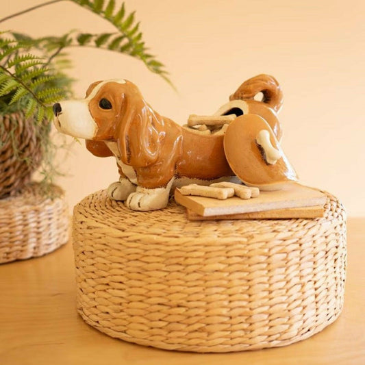 Plow & Hearth Basset Hound Ceramic Canister