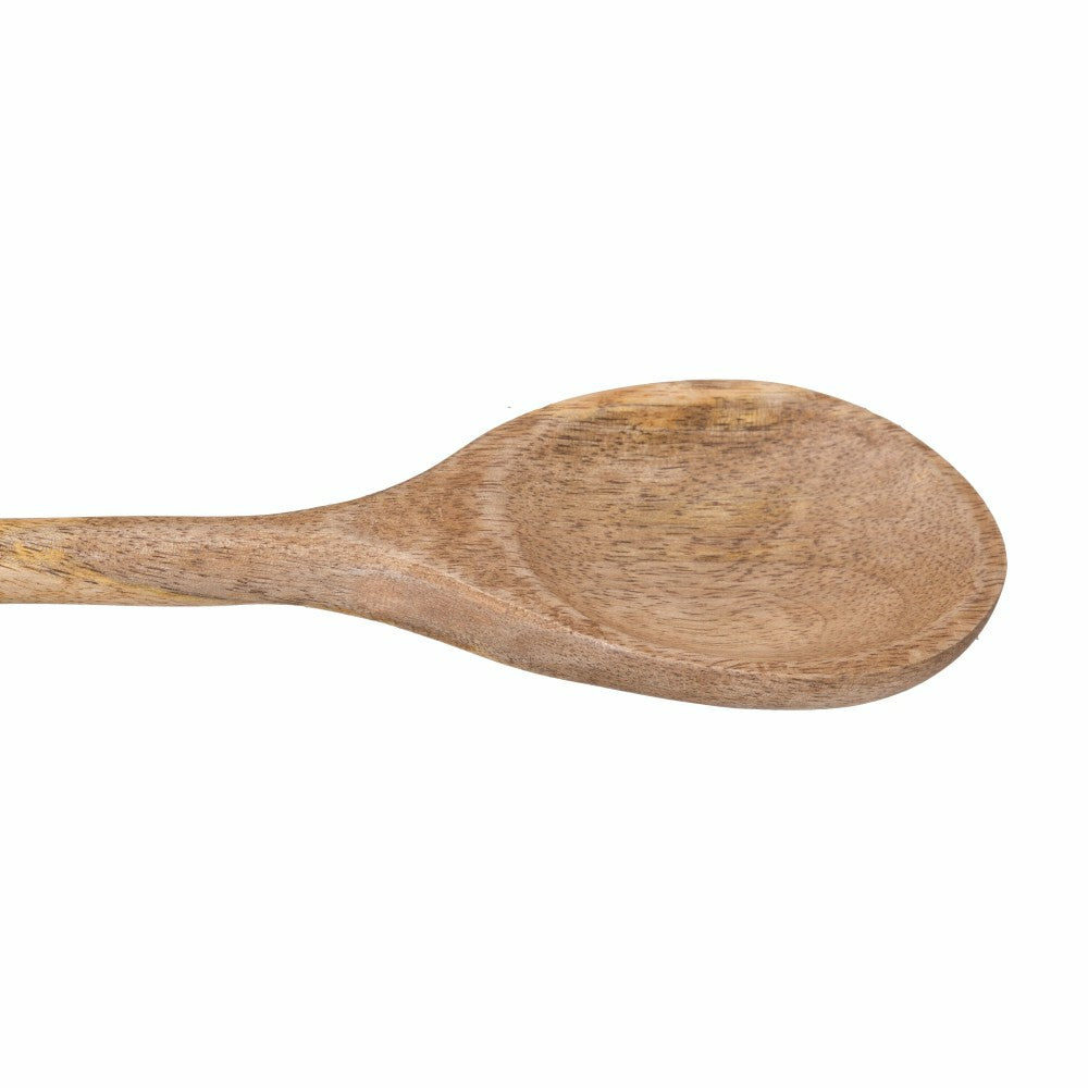 Plow & Hearth VivaStyle Gilded Meadow Wood Salad Server, 11" Set of 2