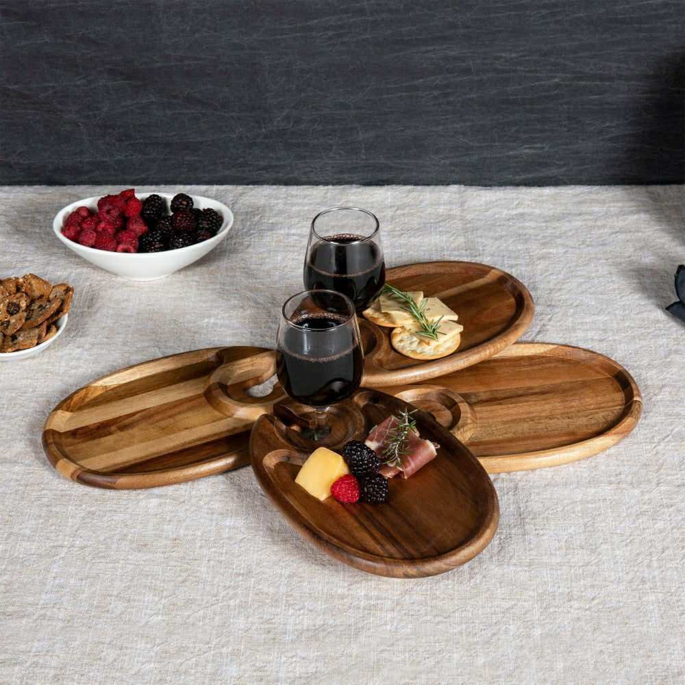 Plow & Hearth Wine Appetizer Plate Set Of 4