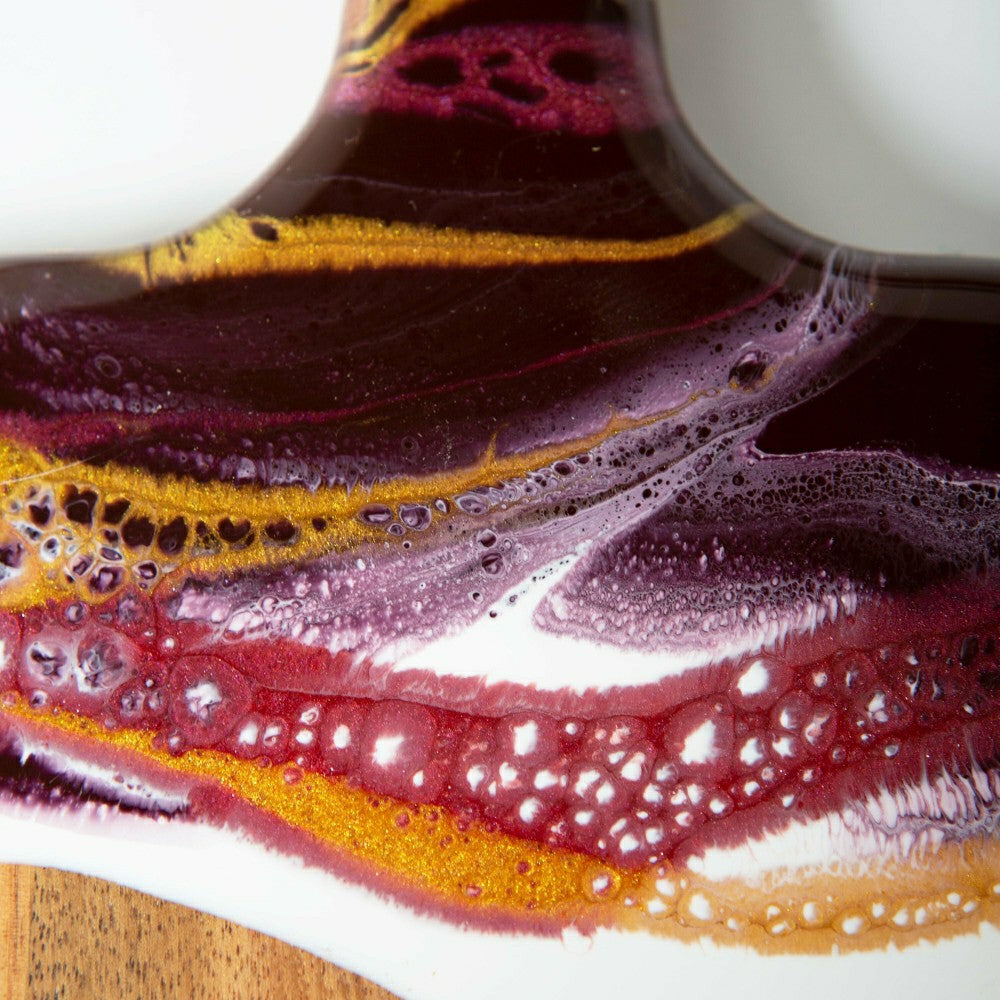Plow & Hearth Eco-Resin Accented Baguette Board Charcuterie Tray