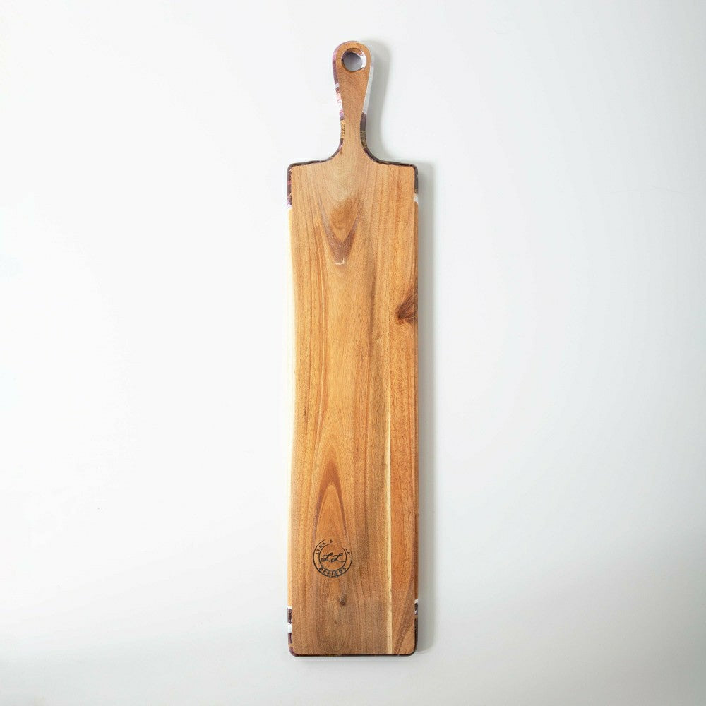 Plow & Hearth Eco-Resin Accented Baguette Board Charcuterie Tray