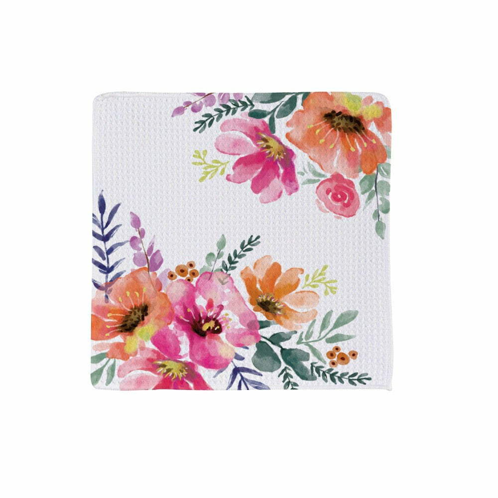 Plow & Hearth Pastels of Nature Quick Dry Dish Cloth, Set of 3, 10" x 10"