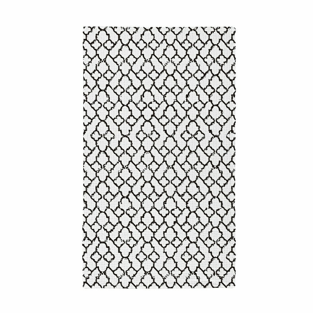 Plow & Hearth Daisy Scape Quick Dry Kitchen Towel, 18" x 30"