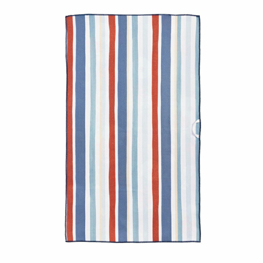 Plow & Hearth Red, White, & Bloom Kitchen Towel Quick Dry Waffle Weave Double-Sided,