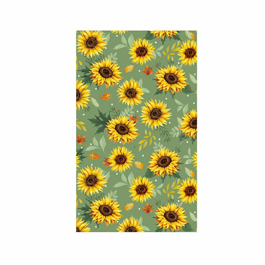 Plow & Hearth Harvest Blossom Sunflower Quick Dry Kitchen Towel, 18" x 30"