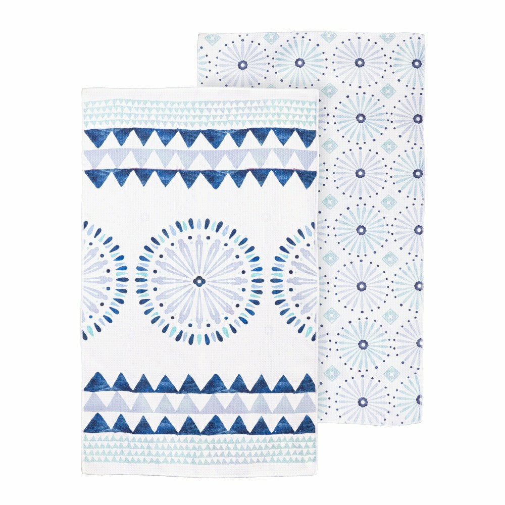 Plow & Hearth Seaside Retreat Towel Quick Dry Waffle Weave w/ Matching Carrying Case