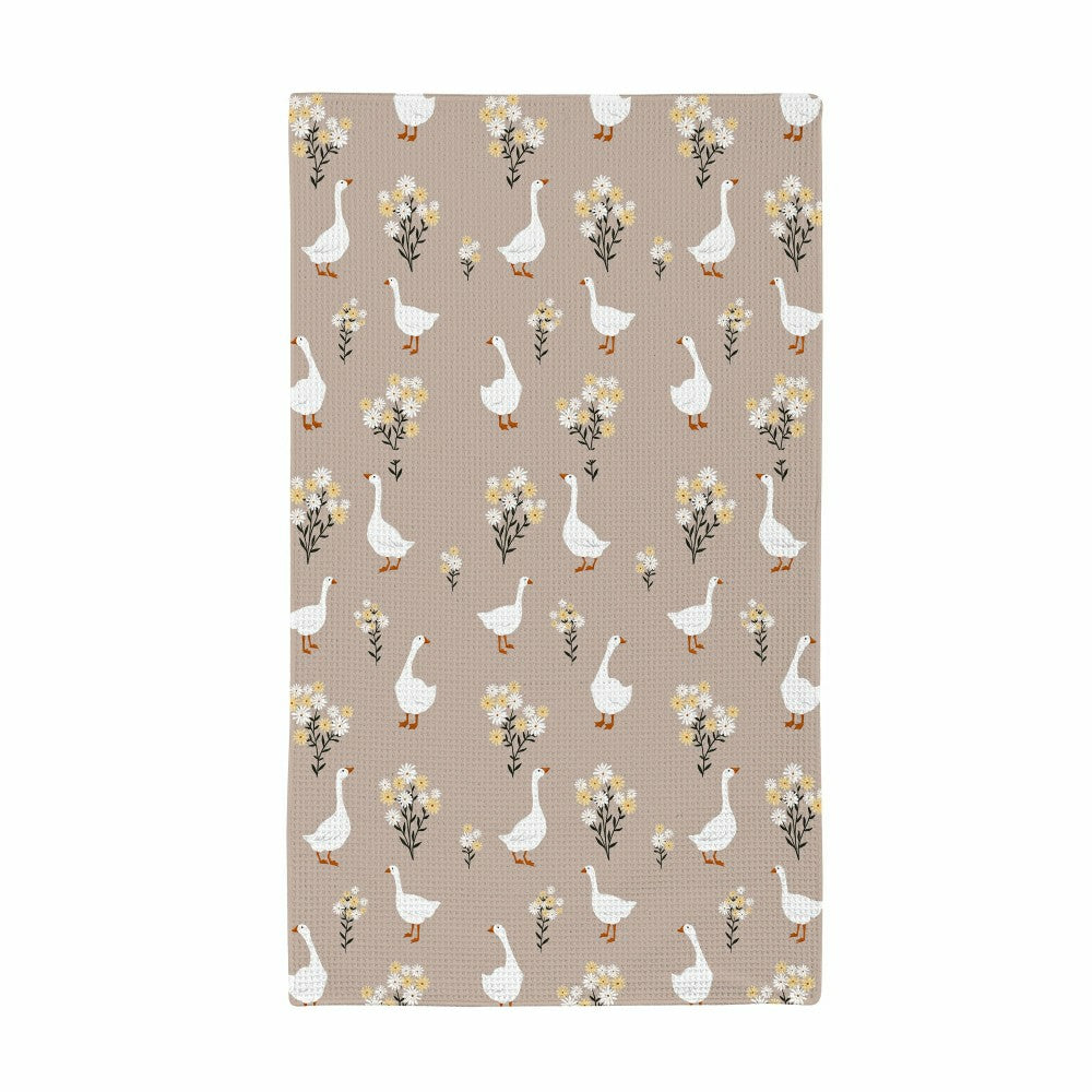 Plow & Hearth Hillside Pasture Kitchen Towel Quick Dry Waffle Weave Double-Sided, Fl