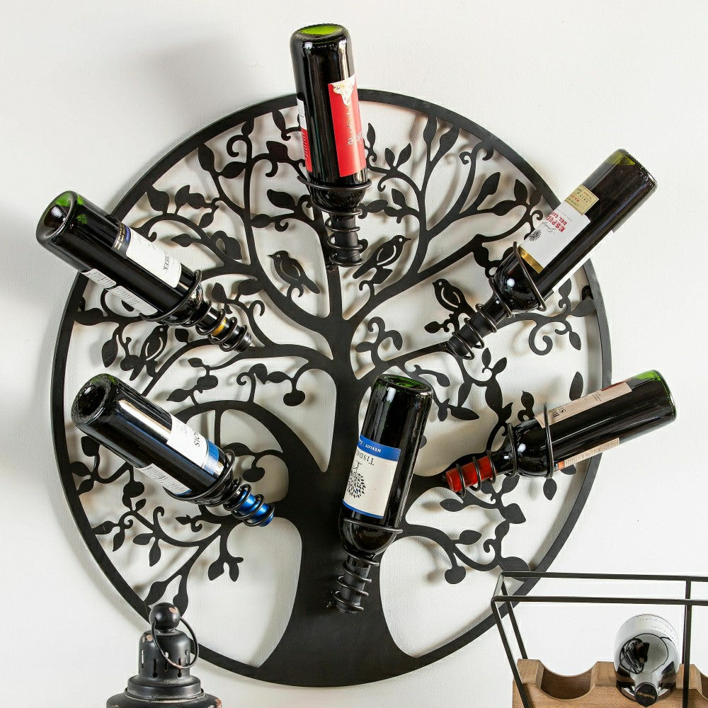 Plow & Hearth Tree of Life Wine Holder