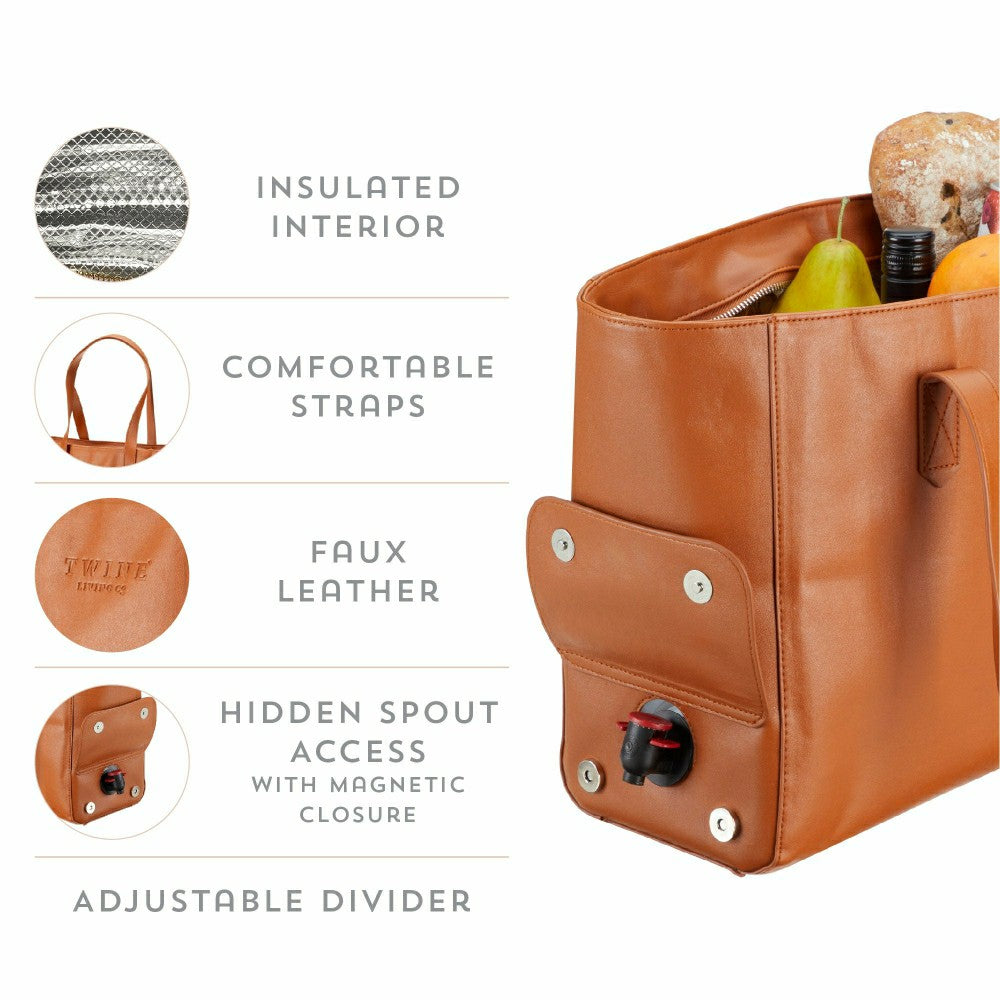 Plow & Hearth Insulated Wine Tote