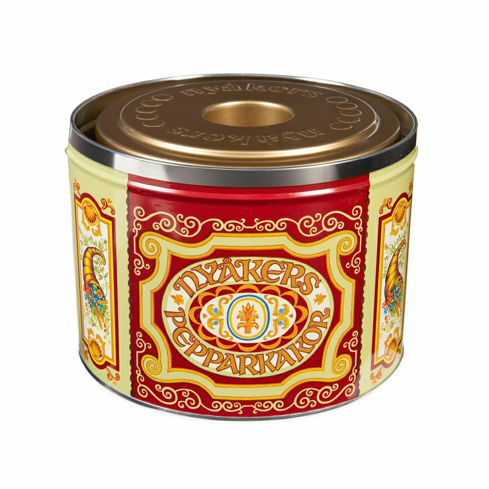Plow & Hearth Nyakers Swedish Gingersnap Cookies In Gift Tin