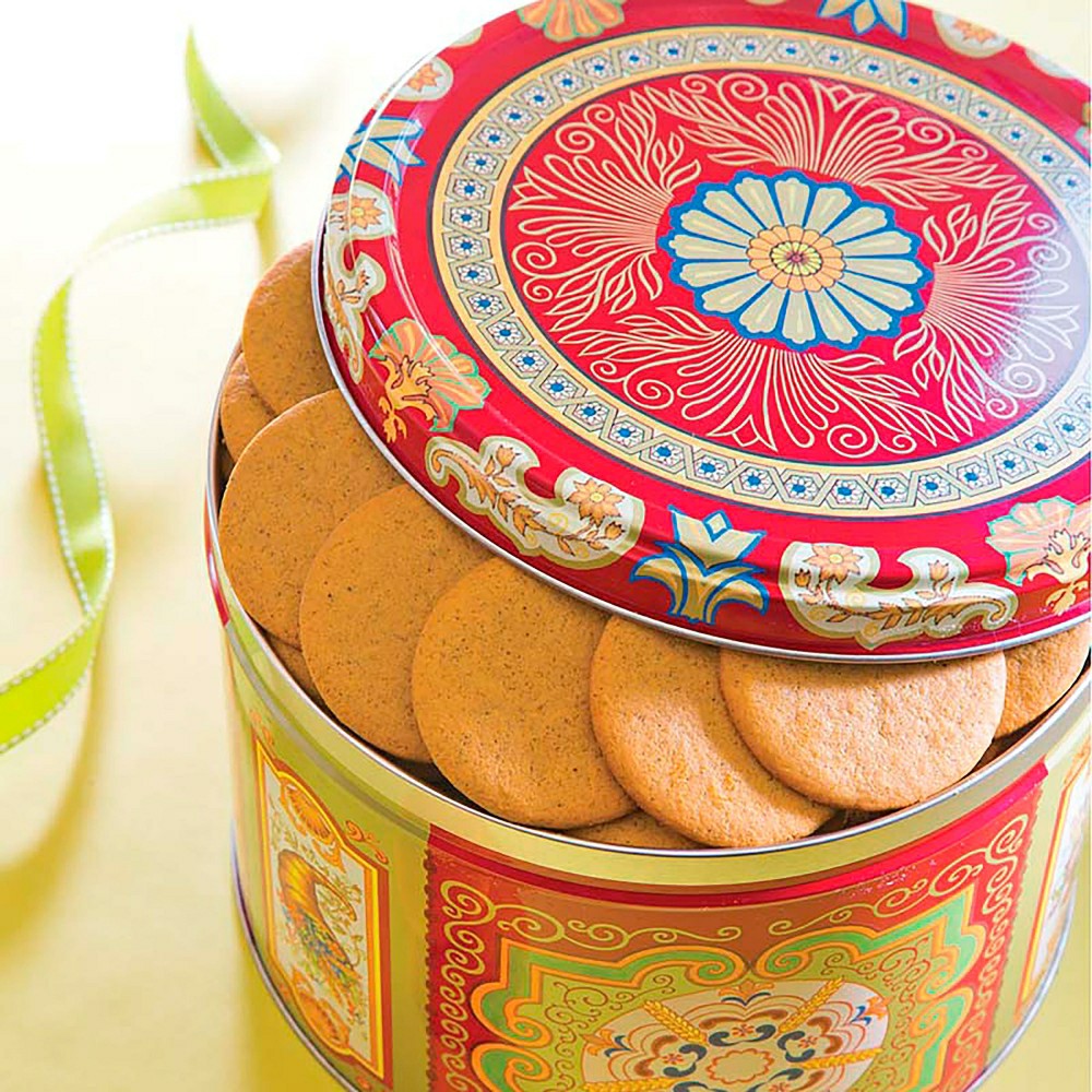Plow & Hearth Nyakers Swedish Gingersnap Cookies In Gift Tin