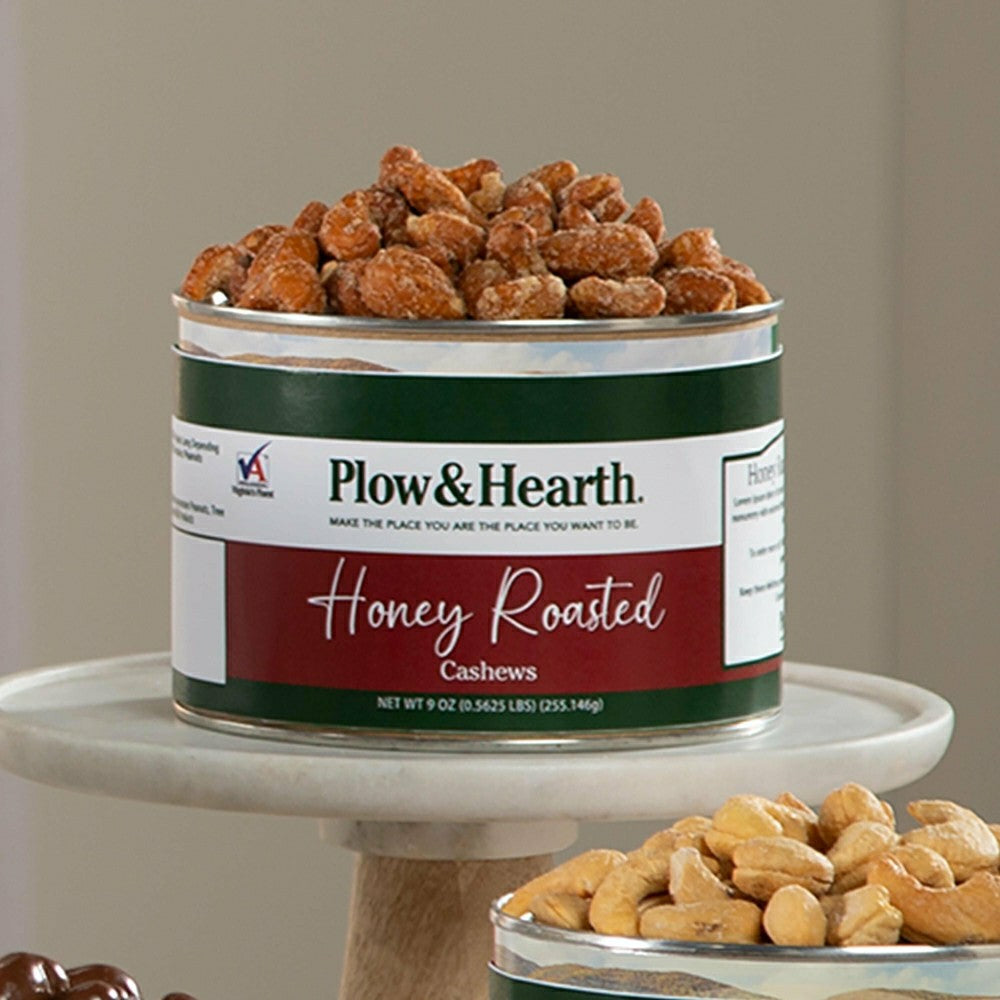 Plow & Hearth Cashew Tower Gift Set: Salted, Honey Toasted & Chocolate Covered Cashews