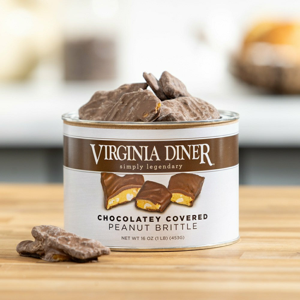 Plow & Hearth 16 oz. Virginia Diner Chocolate Covered Peanut Brittle