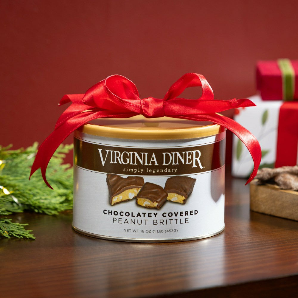 Plow & Hearth 16 oz. Virginia Diner Chocolate Covered Peanut Brittle