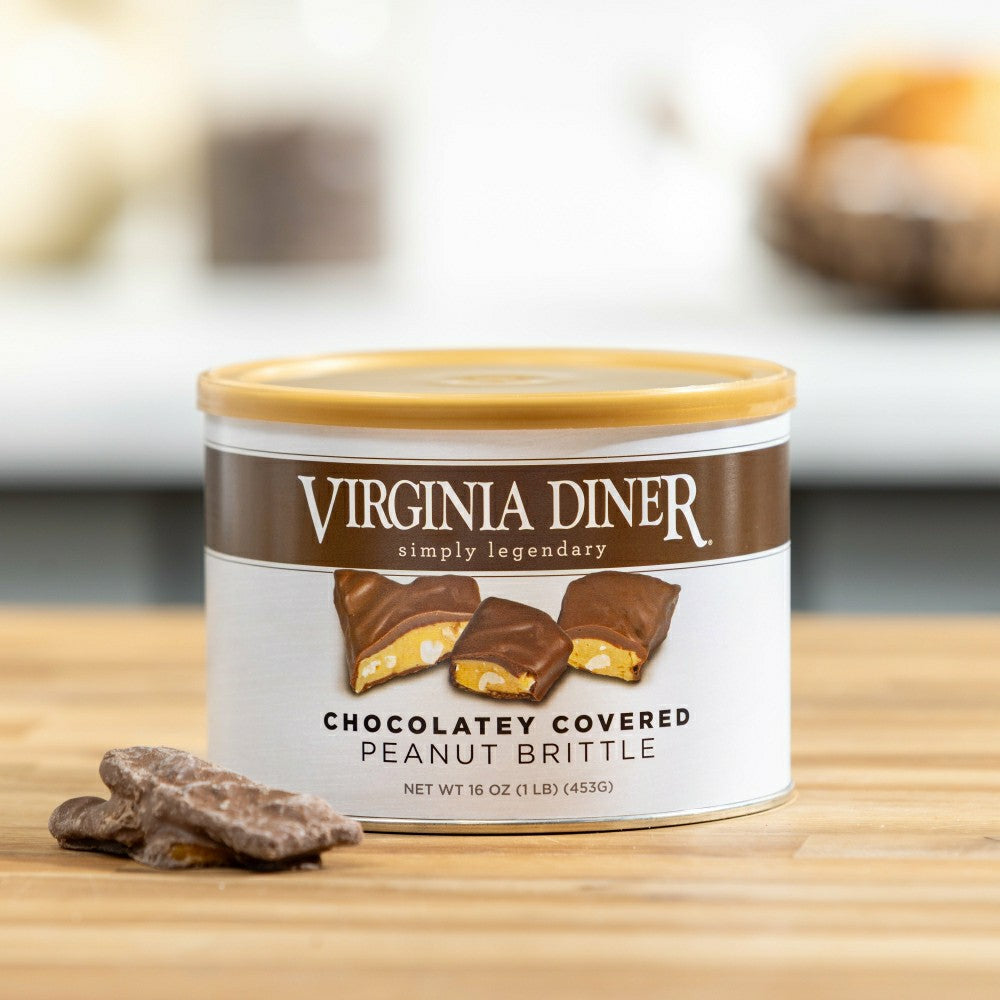 Plow & Hearth 16 oz. Virginia Diner Chocolate Covered Peanut Brittle