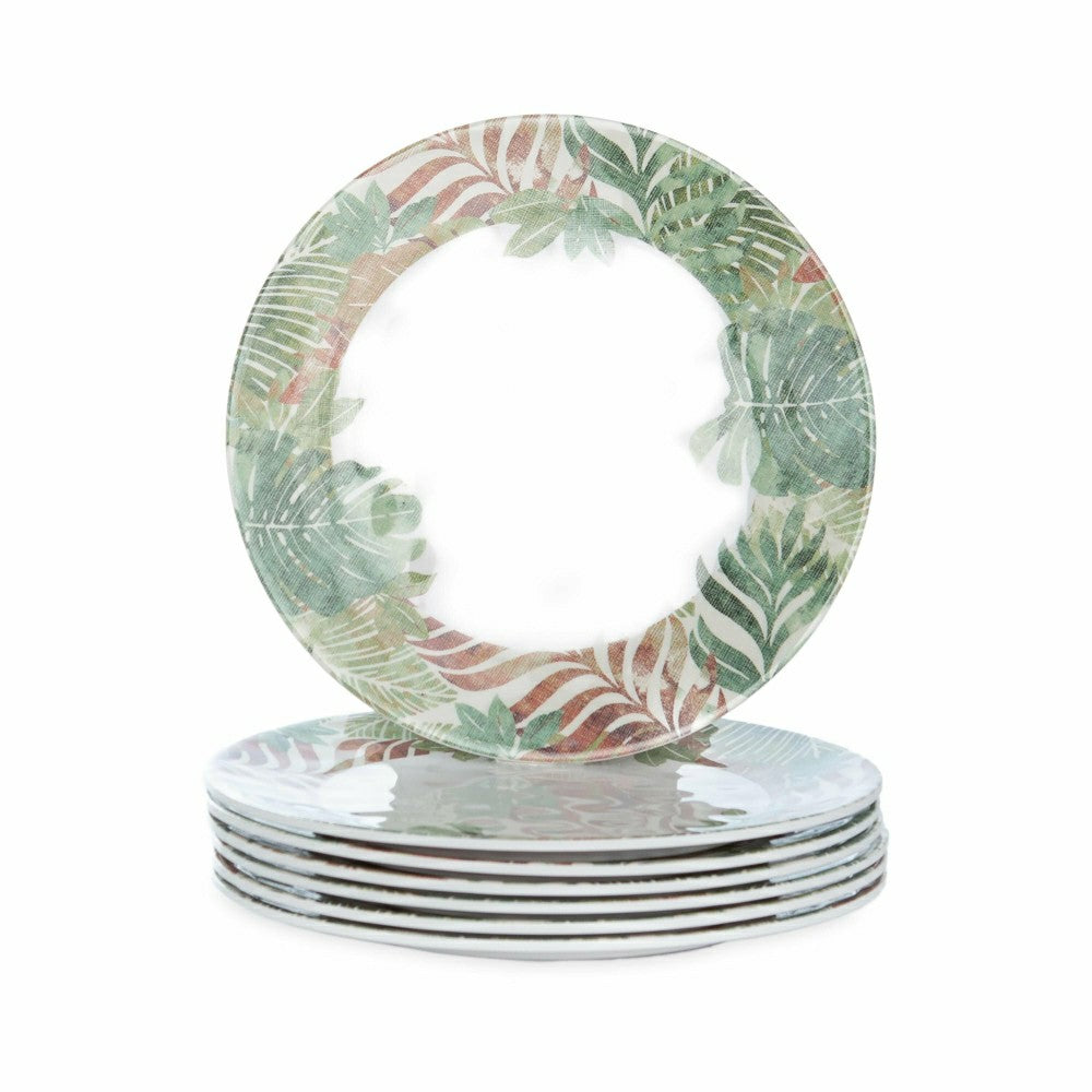 Plow & Hearth Tradewinds Melamine Salad Plates, Set of 6