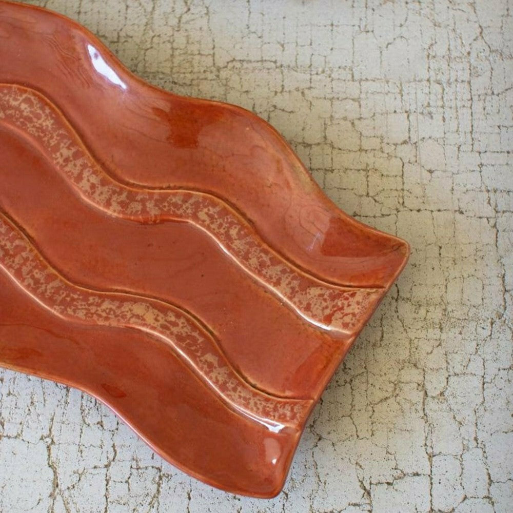 Plow & Hearth Ceramic Bacon Platter