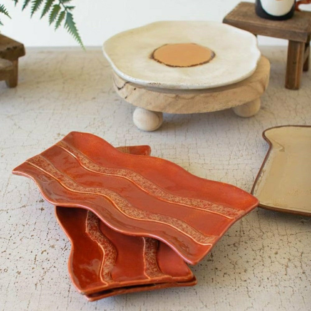 Plow & Hearth Ceramic Bacon Platter