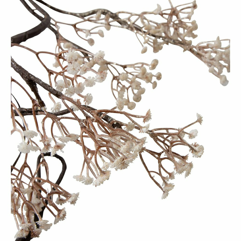 Plow & Hearth Indoor/Outdoor Lighted Baby's Breath Garland with Timer