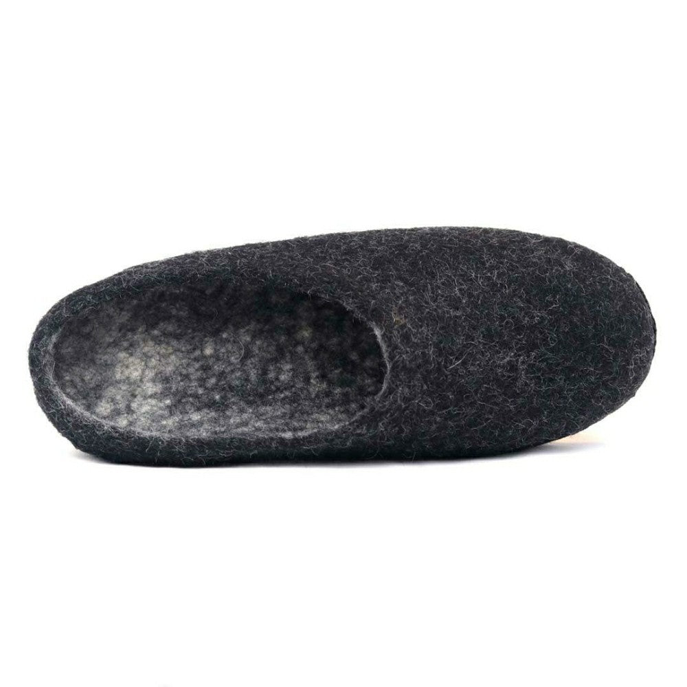 Plow & Hearth Womens Astoria Noir Wool House Slippers