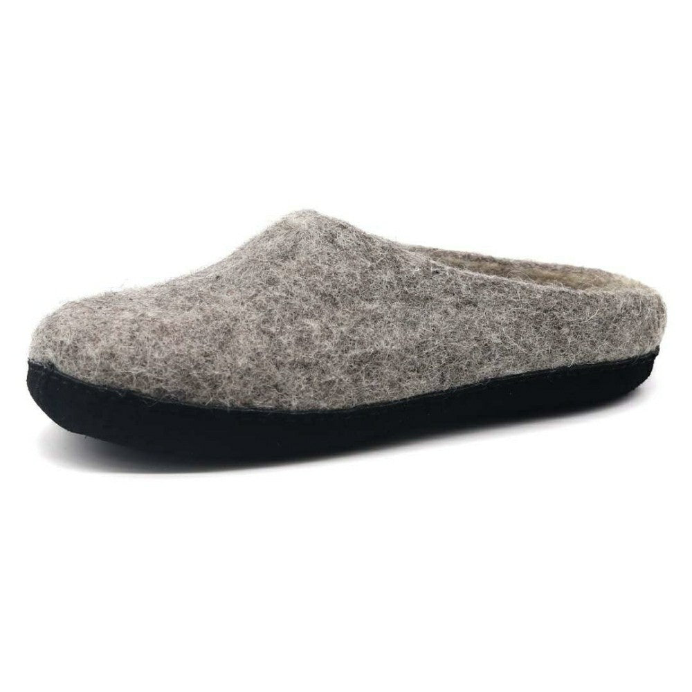 Plow & Hearth Womens Astoria Noir Wool House Slippers