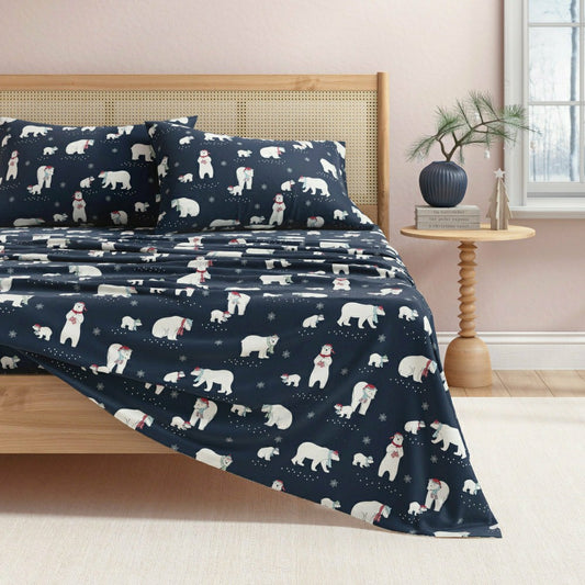Plow & Hearth 4-Piece Turkish Cotton Flannel Sheet - Whittaker Collection