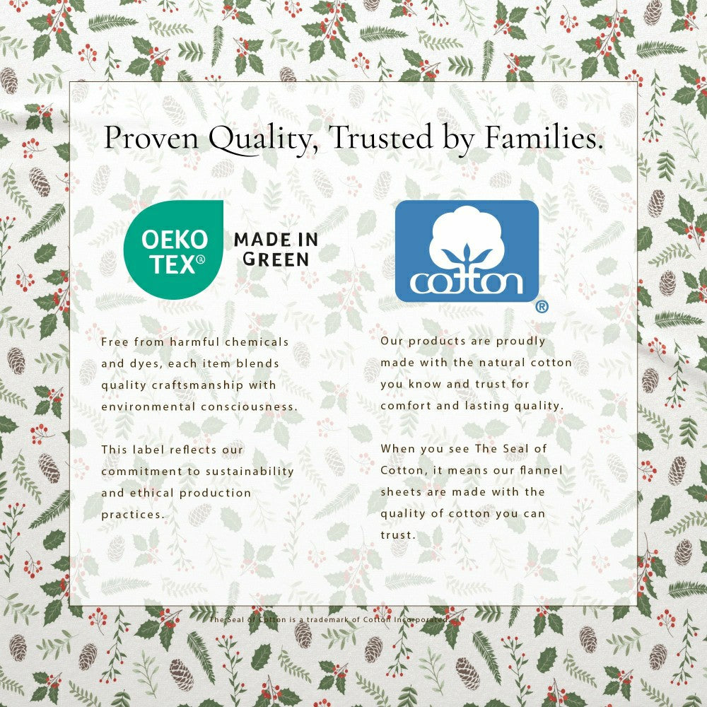 Plow & Hearth 4-Piece Turkish Cotton Flannel Sheet - Whittaker Collection