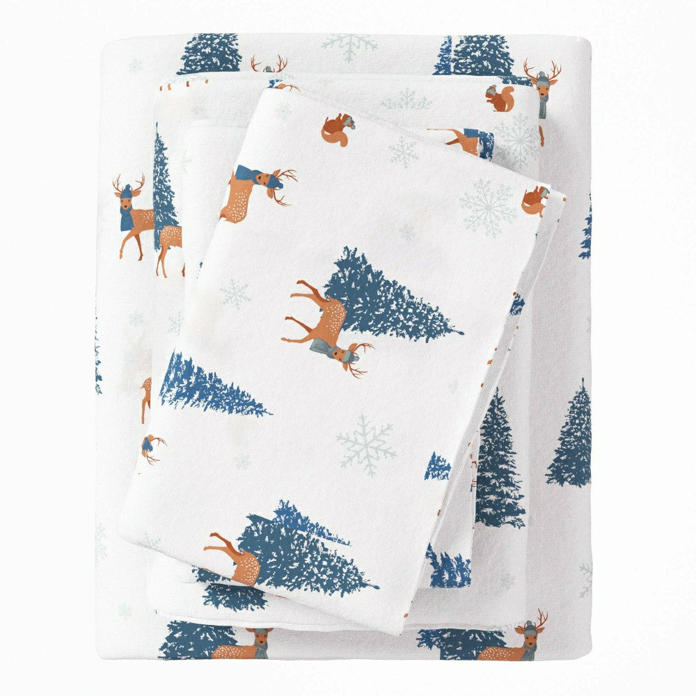 Plow & Hearth 4-Piece Turkish Cotton Flannel Sheet - Whittaker Collection