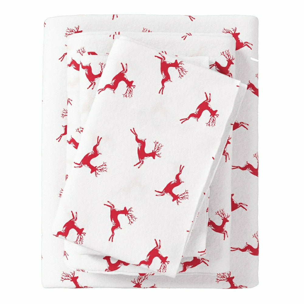 Plow & Hearth 4-Piece Turkish Cotton Flannel Sheet - Whittaker Collection