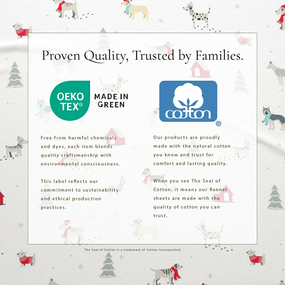 Plow & Hearth 4-Piece Turkish Cotton Flannel Sheet - Whittaker Collection