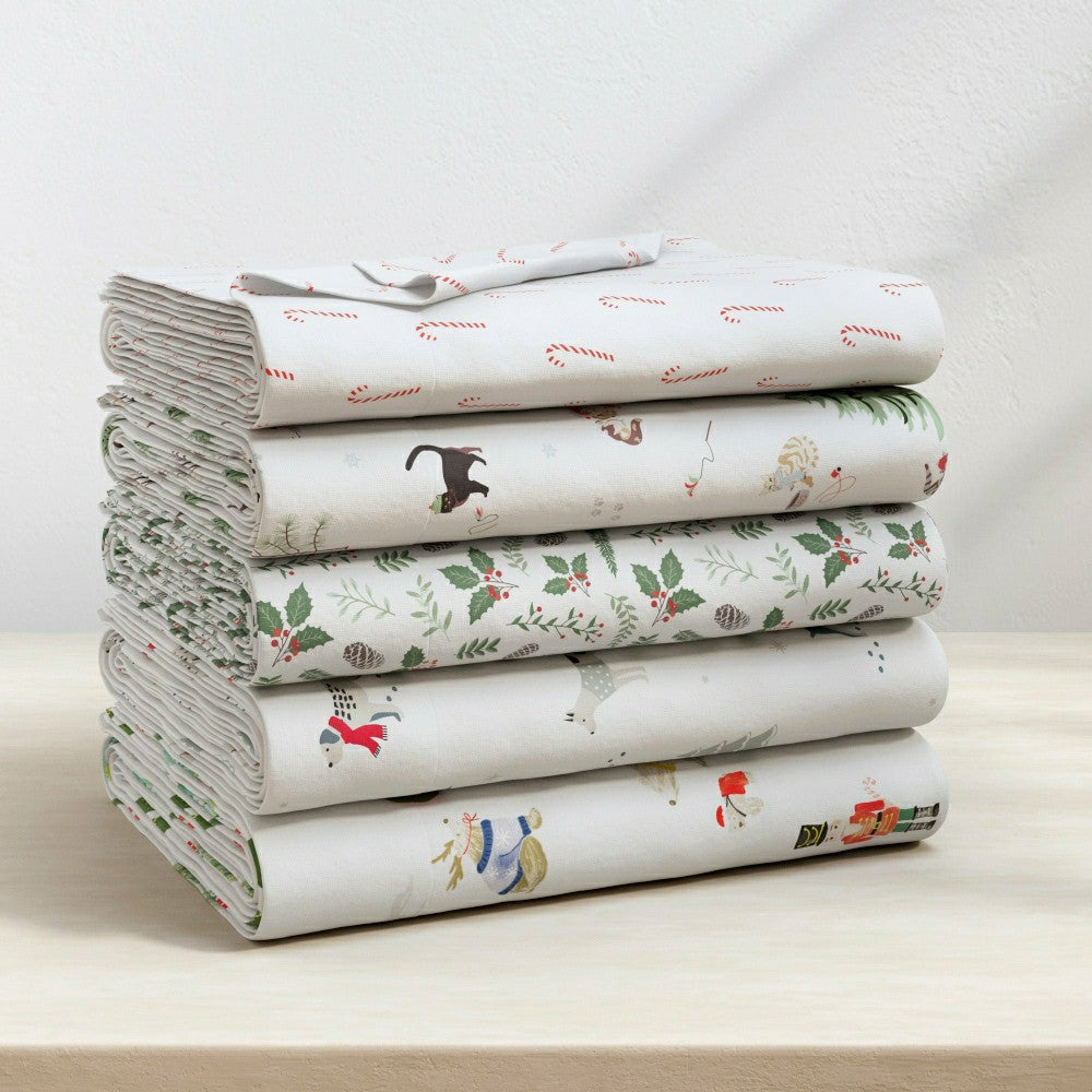 Plow & Hearth 4-Piece Turkish Cotton Flannel Sheet - Whittaker Collection