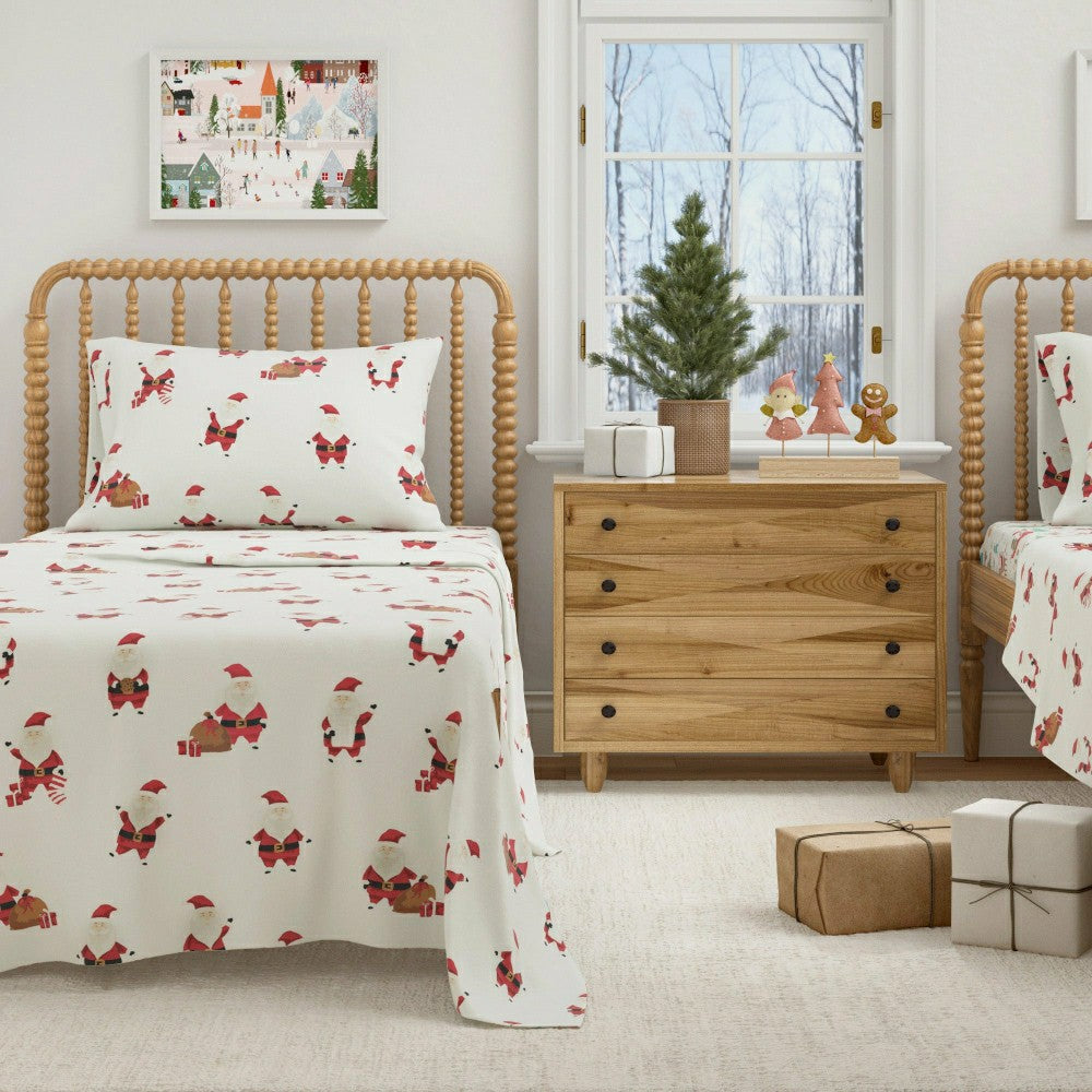 Plow & Hearth 4-Piece Turkish Cotton Flannel Sheet - Whittaker Collection