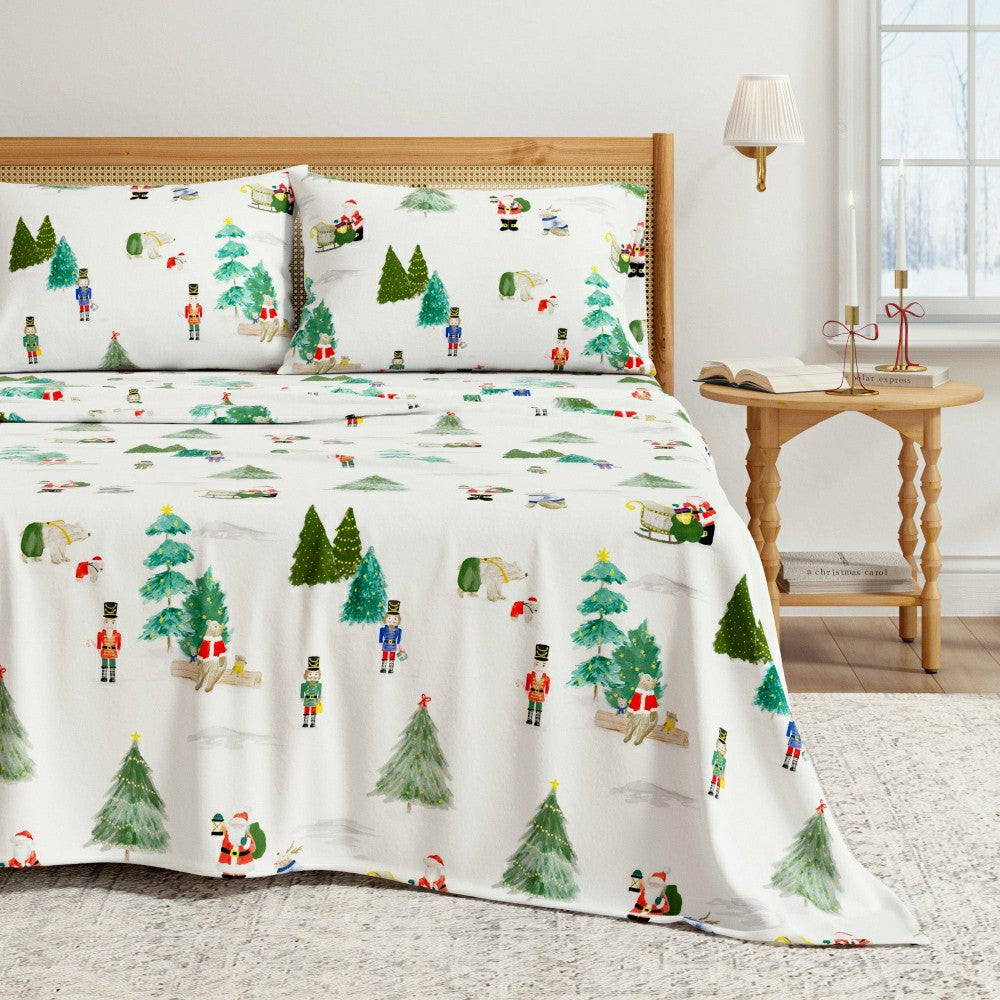 Plow & Hearth 4-Piece Turkish Cotton Flannel Sheet - Whittaker Collection