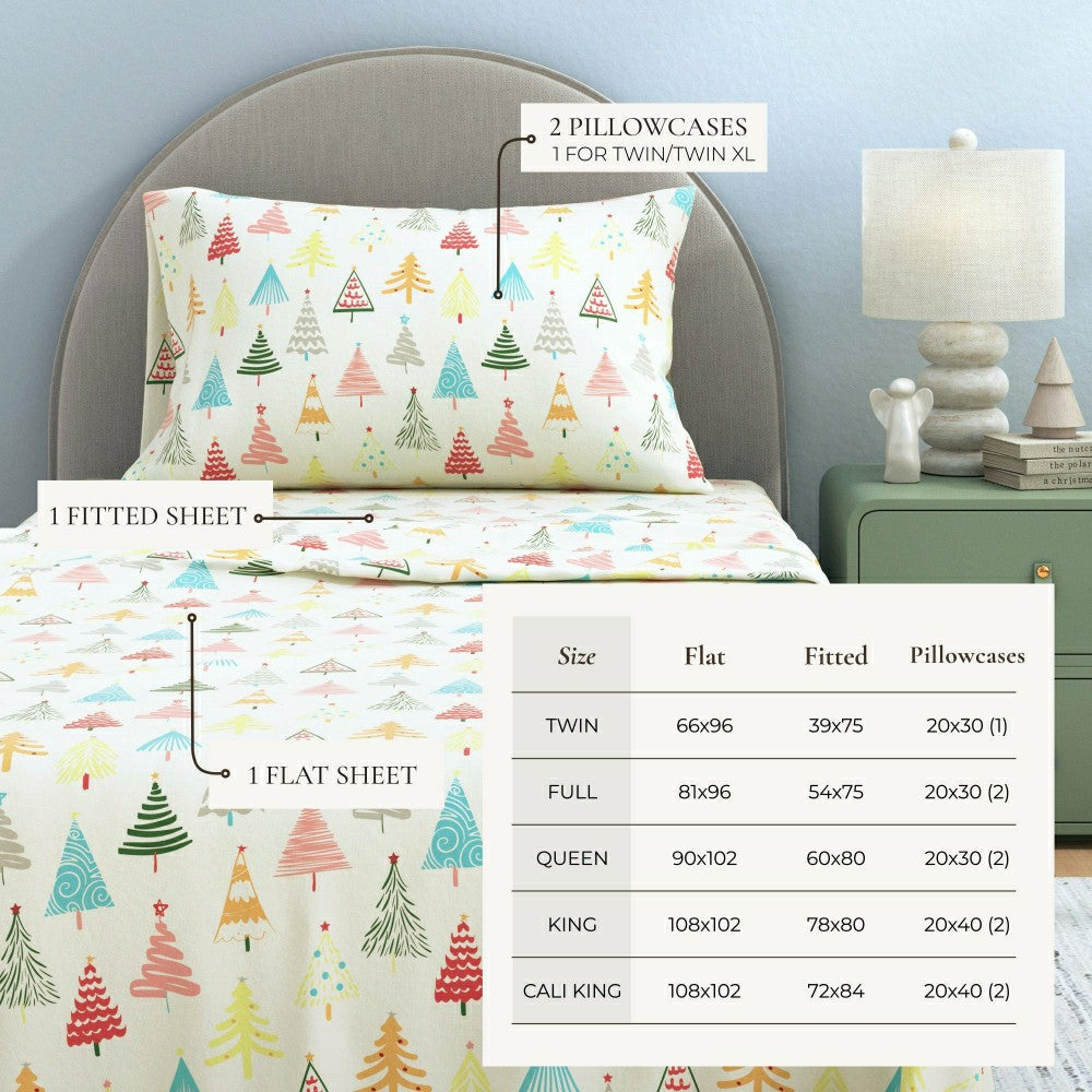 Plow & Hearth 4-Piece Turkish Cotton Flannel Sheet - Whittaker Collection