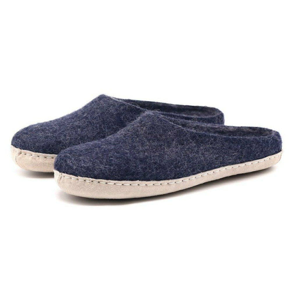 Plow & Hearth Womens Astoria Wool House Slippers