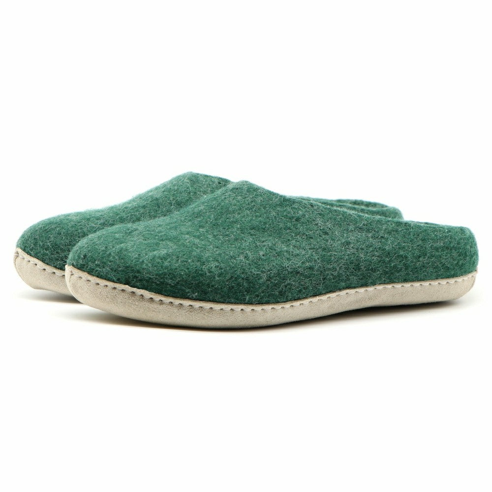 Plow & Hearth Womens Astoria Wool House Slippers