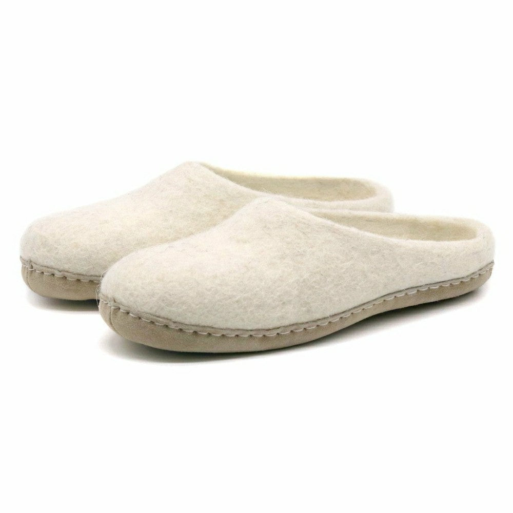 Plow & Hearth Womens Astoria Wool House Slippers