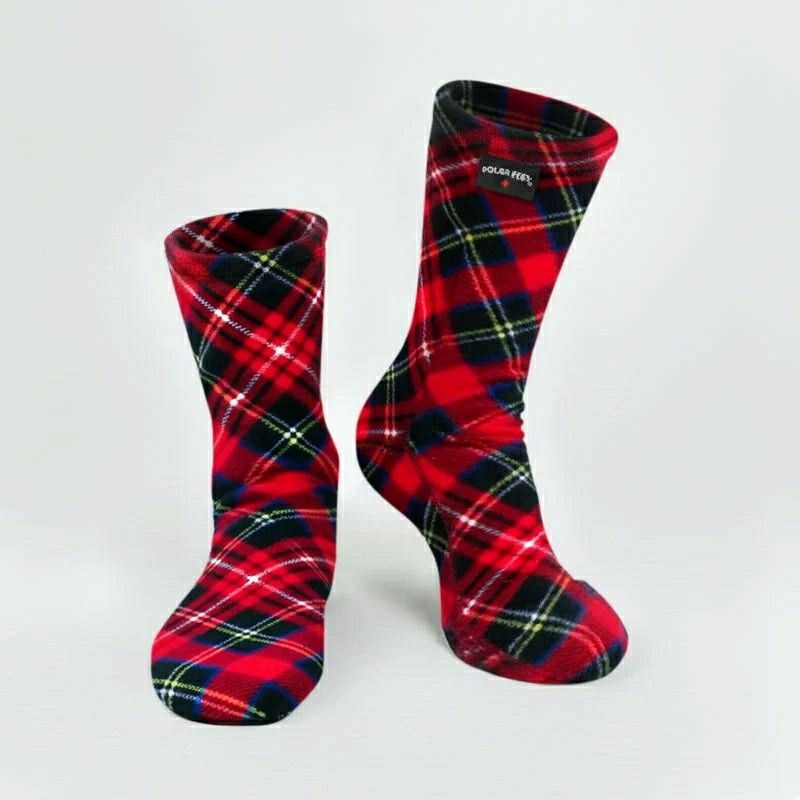 Plow & Hearth Polar Feet Fleece Socks - Highlander