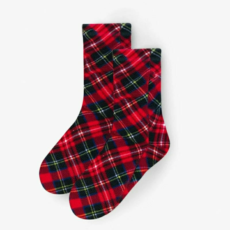 Plow & Hearth Polar Feet Fleece Socks - Highlander
