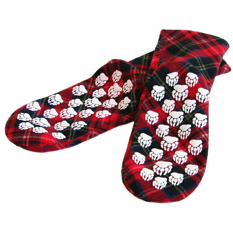 Plow & Hearth Polar Feet Fleece Socks - Highlander