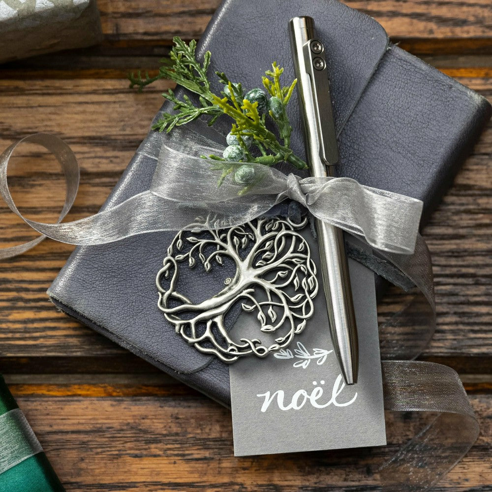 Plow & Hearth Tree of Life Solid Pewter Ornament