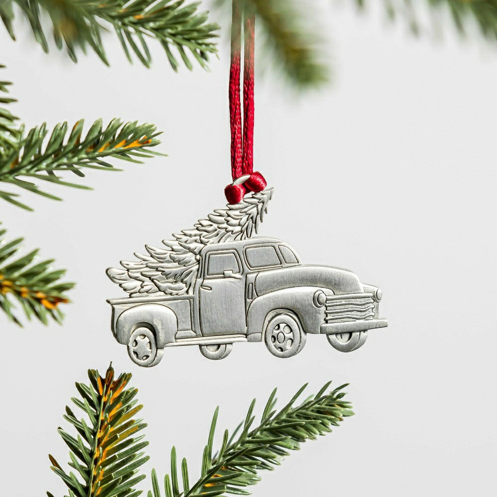 Plow & Hearth Solid Pewter Christmas Tree Ornament