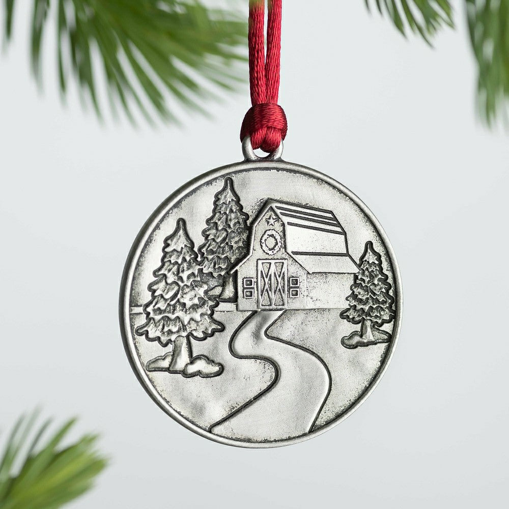 Plow & Hearth Solid Pewter Christmas Tree Ornament