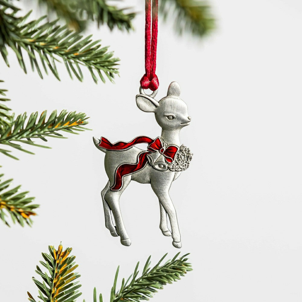 Plow & Hearth Solid Pewter Christmas Tree Ornament