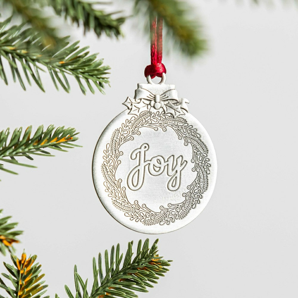 Plow & Hearth Solid Pewter Christmas Tree Ornament