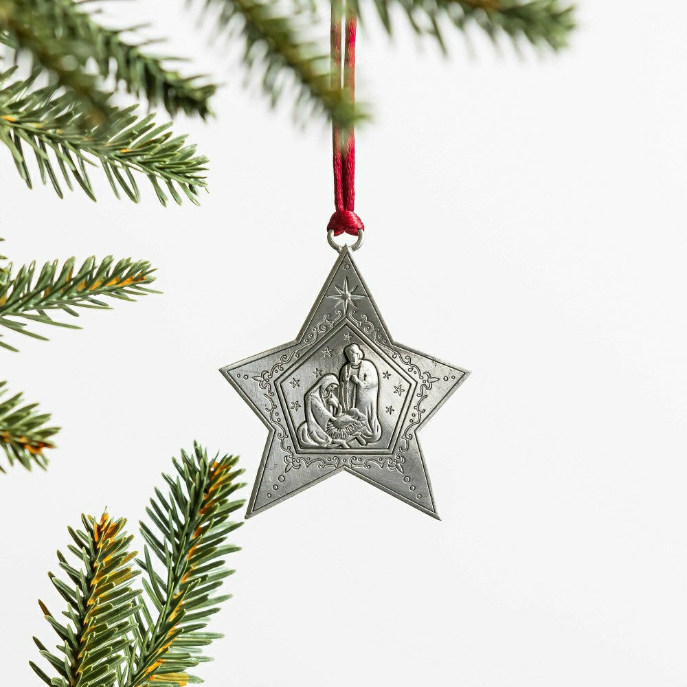 Plow & Hearth Solid Pewter Christmas Tree Ornament