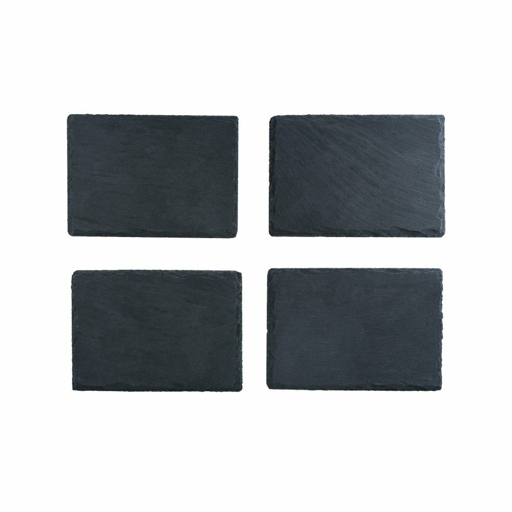 Plow & Hearth Slate Tapas Plates, Set of 4