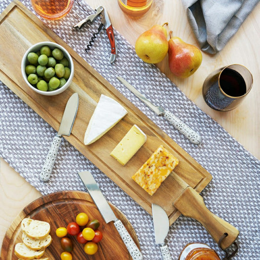 Plow & Hearth Rustic Acacia Wood Tapas Board